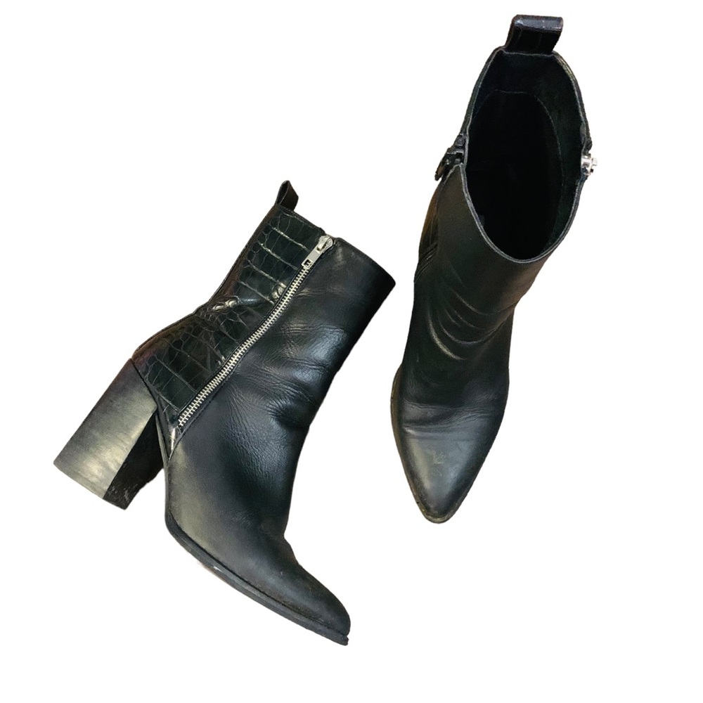 Steve Madden Reegan Black Heeled Boots 7